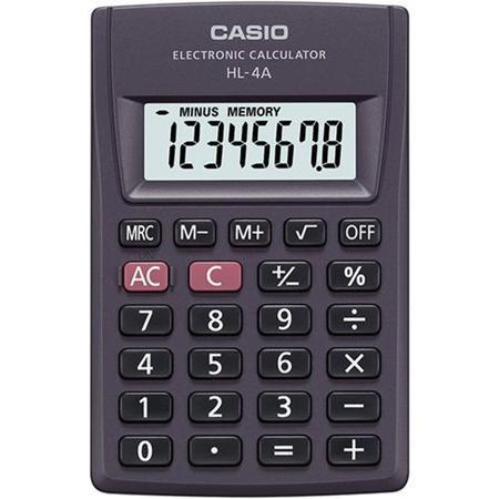 Imagem de Calculadora Casio de bolso 8 dígitos e desligamento automático HL-4A HL-4A Casio