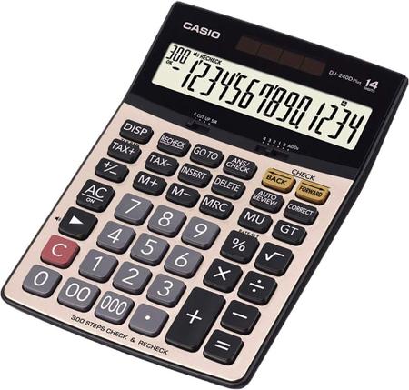 Imagem de Calculadora Casio DJ-240D (14 Digitos) - Bege