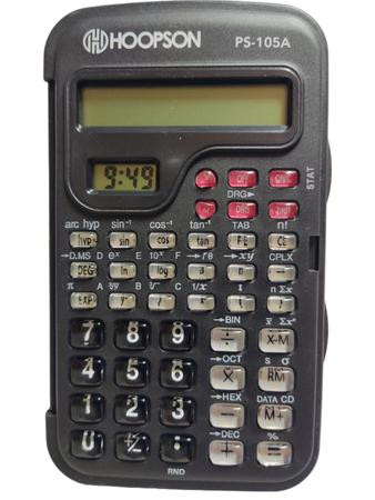 Imagem de Calculadora  Científica 10 Dígitos Ps-105a - Hoopson possui o proprio estojo