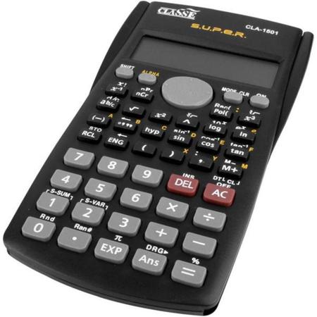 Imagem de Calculadora Científica 12 Dígitos 240 Funções Preta CLASSE CLA-1501