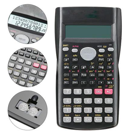 Imagem de Calculadora Cientifica 240 Funcoes Com Capa Benko