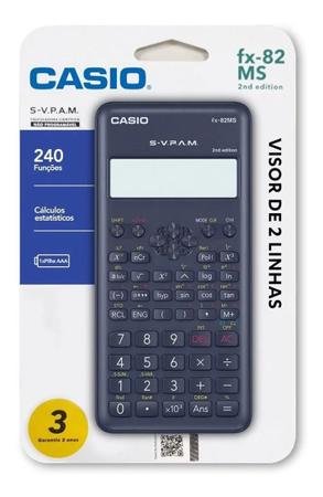 Calculadora Científica 240 Funções FX-82MS-2-S4-DH CASIO