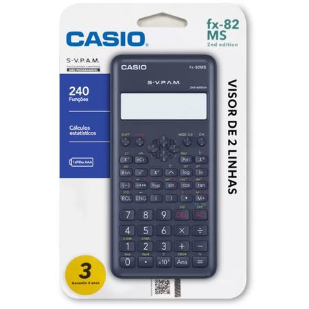 Calculadora casio fx 82ms 2nd edition hotsell