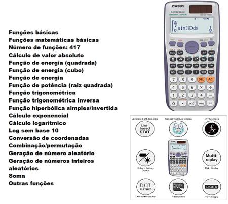 Calculadora Científica Casio Fx-991es Plus - 417 Funções -nf