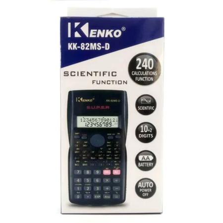 Calculadora Cientifica Caoyueo KK-82MS-D Com 240 Funçoes - Preto