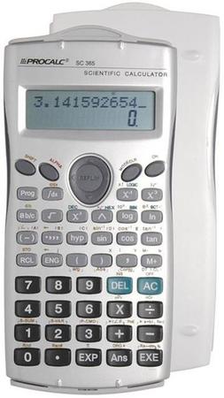 Imagem de Calculadora Cientifica Plástica 279 Funções Cinza Sc365 Procalc