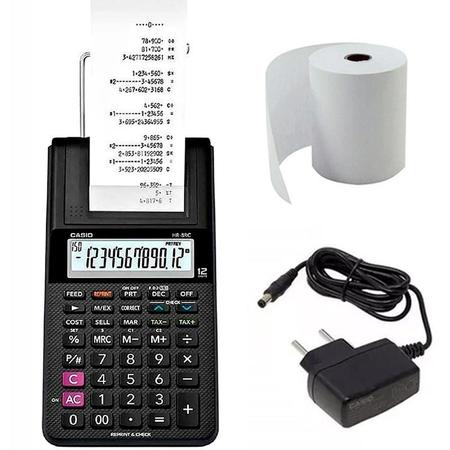Imagem de Calculadora Com Bobina 12 Digitos Impressão HR-8RC Casio