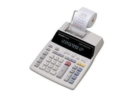 Imagem de "Calculadora com Impressora Sharp EL-1801V - Facilidade na Contabilidade - Branca"