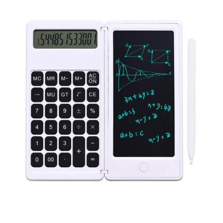 Imagem de Calculadora com Tablet de Escrita em LCD Branco - Quanhe