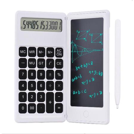 Imagem de Calculadora com Tablet de Escrita em LCD Branco - Quanhe