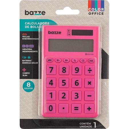 Imagem de Calculadora de Bolso 8 DIG Bazze Rosa