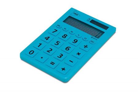 Imagem de Calculadora de Bolso Azul Pop Office Tris