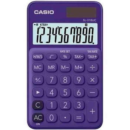 Imagem de Calculadora De Bolso Casio 10 Dig Sl-310uc-pl Roxa 10 dígitos