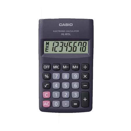 Imagem de Calculadora De Bolso Casio Eletrônica Preta HL815 6X11