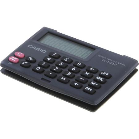 Imagem de Calculadora De Bolso Casio Preta LC160 5X9