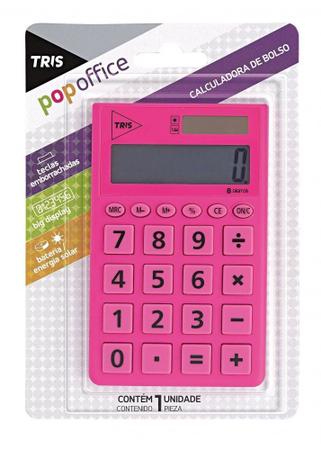 Imagem de Calculadora de Bolso Rosa Pop Office Tris