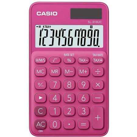 Imagem de Calculadora de Mesa 10 DIG Rosa SOL/BATFUNH/TX