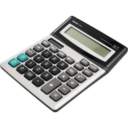 Imagem de Calculadora de Mesa 12 DIG. Bazze B3440 Metalica