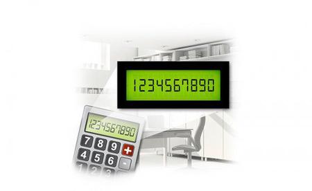 Imagem de Calculadora de Mesa 12 digito com display LCD fluorescente e Impressão Bicolor