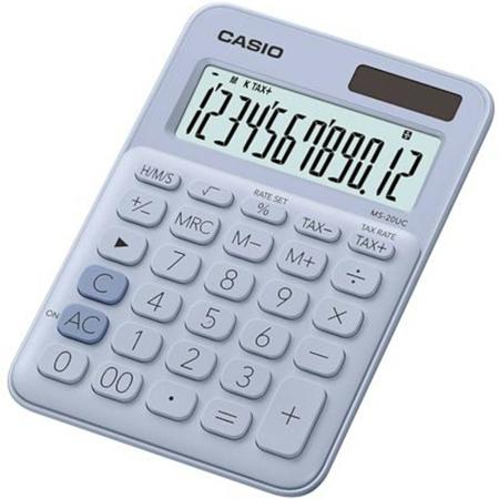 Imagem de Calculadora De Mesa 12 Dígitos Com Cálculo De Horas E Big Display Ms-20uc-lb-n-dc Azul Claro F018