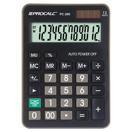 Imagem de Calculadora De Mesa 12 Dígitos - Preta