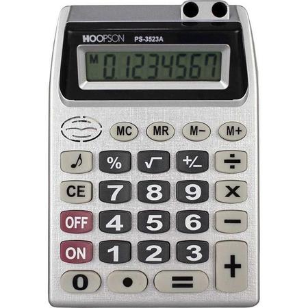 Imagem de Calculadora de Mesa 8 DIG Bateria Cinza