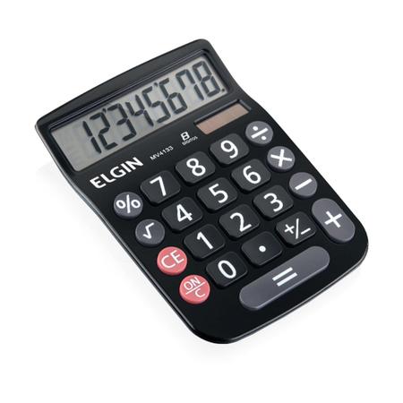 Imagem de Calculadora De Mesa 8 Dígitos Mv-4133 Preta