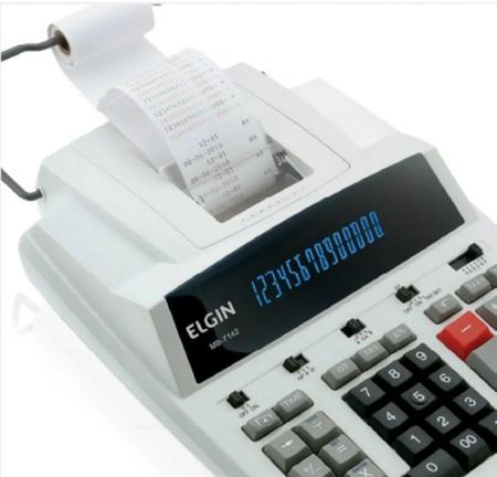 Imagem de Calculadora De Mesa Elgin MB7142 Com Bobina 14 Dígitos