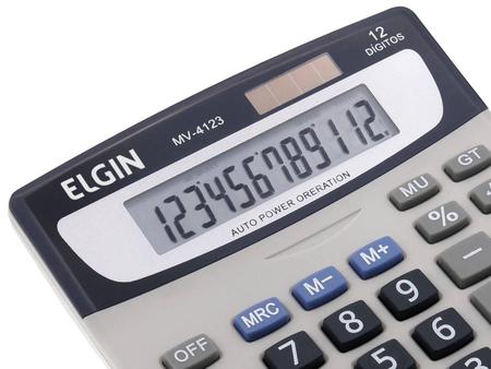 Imagem de Calculadora de Mesa Elgin MV- 4123 12 Dígitos 
