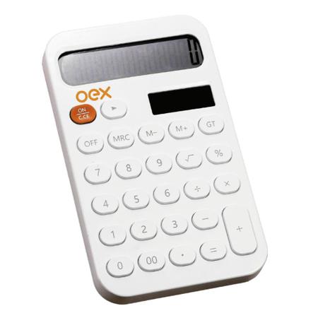 Imagem de Calculadora de Mesa Oex CL240 Retro Branco