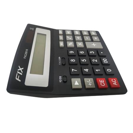 Imagem de Calculadora  Eletrônica 12 Dígitos C/ Som FIX