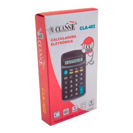 Imagem de Calculadora Eletrônica de Bolso Pequena 8 Dígitos Portátil  Classe CLA-402 Calculo