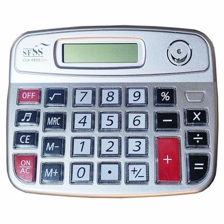 Imagem de Calculadora Eletrônica Mesa Comercial Escritório 8 Dígitos