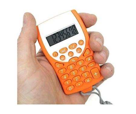 Imagem de Calculadora Eletrônica Portátil Mbtech Escolar Bolso Prática- R1