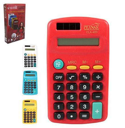 Imagem de Calculadora eletrônicas de bolso colors 8 dígitos 11,4x6,5x2cm