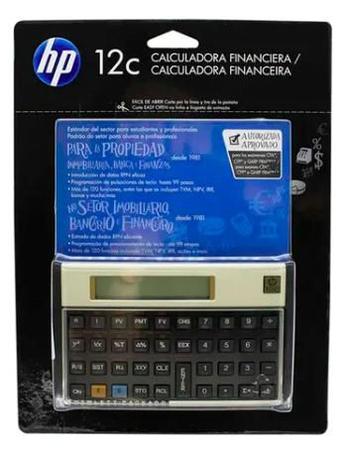 Imagem de Calculadora Hp 12c Financeira Gold Prata Original Lacrada