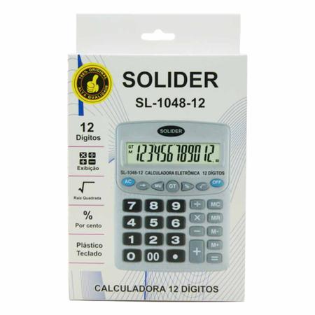 Imagem de Calculadora Media 12 Digitos  Sl1048b / un / Solider