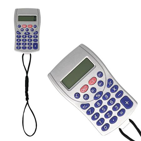 Imagem de Calculadora Portátil de 8  Digitos com Cordão para Pendurar