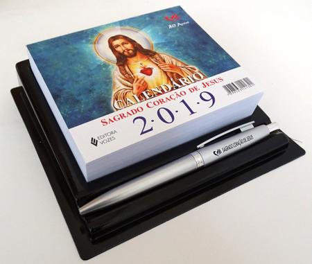 Imagem de Calendario de mesa do sagrado coraçao de jesus - 2019