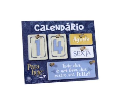 Calendário Permanente Pra Hoje Bege - Mais Amor Store