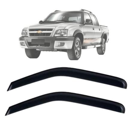 Calha Chuva Defletor Fumê TG Poli Chevrolet S10 2P 1995-2011 Imagem de Calha Chuva Defletor Fumê TG Poli Chevrolet S10 2P 1995-2011