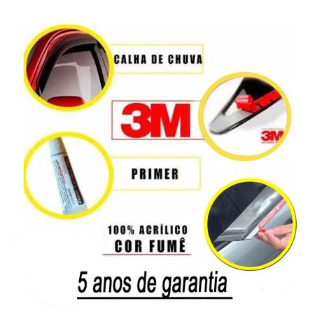 Imagem de Calha Chuva Ford Fiesta Hatch Rocam 2002 2003 a 2010 2011