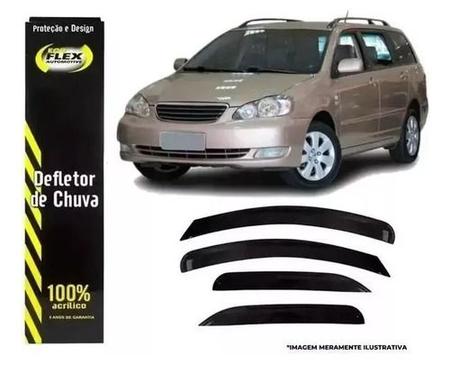 Calha de Chuva Defletor Toyota Corolla Fielder 2004 a 2008 4 Portas Ecoflex Imagem de Calha de Chuva Defletor Toyota Corolla Fielder 2004 a 2008 4 Portas Ecoflex