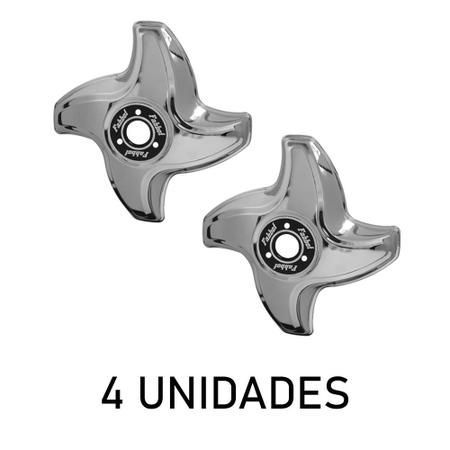 Calota 4 Pontas Helicoidal Aro 16/17,5 LD p Rodoar 4 Un - Fabbof Imagem de Calota 4 Pontas Helicoidal Aro 16/17,5 LD p Rodoar 4 Un