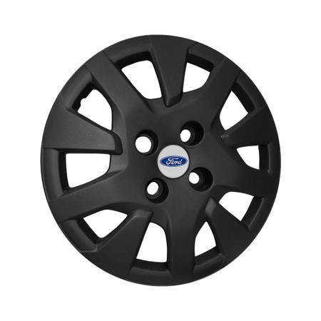 Calota Aro 14 Preta Fosca Ford Ka Hatch Sedan 2019/2020 - GFM Imagem de Calota Aro 14 Preta Fosca Ford Ka Hatch Sedan 2019/2020