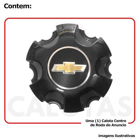 Imagem de Calota Centro Roda GM S10 2017 2018 2019 2020 Preto