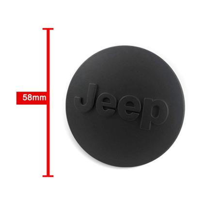 Calota Centro Roda Jeep Compass Preta Fosca - GFM - CALOTINHA Imagem de Calota Centro Roda Jeep Compass Preta Fosca
