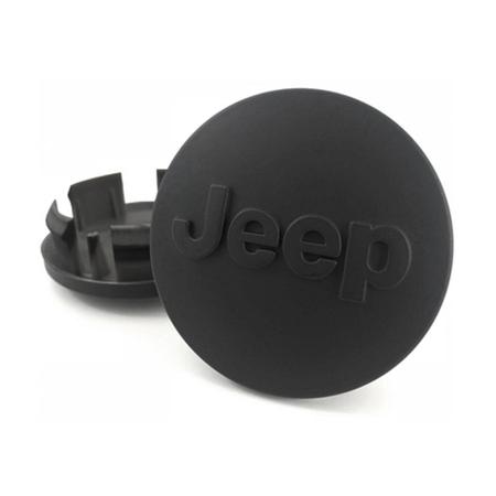 Calota Centro Roda Jeep Compass Preta Fosca - GFM - CALOTINHA Imagem de Calota Centro Roda Jeep Compass Preta Fosca