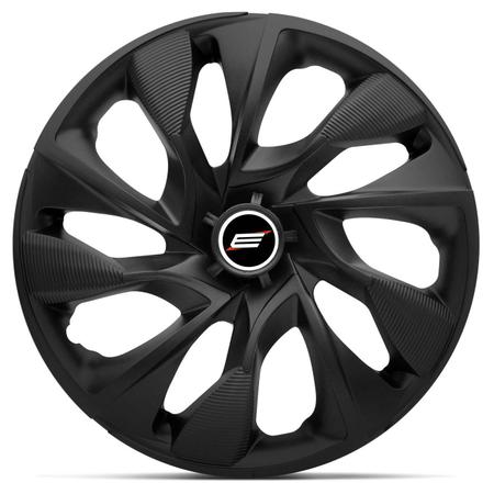 Imagem de Calota Esportiva DS4 Fosc Black Aro 14 Universal Encaixe Preto Fosco