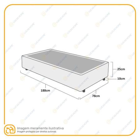 Imagem de Cama Base Box Solteiro - 188 x 78cm